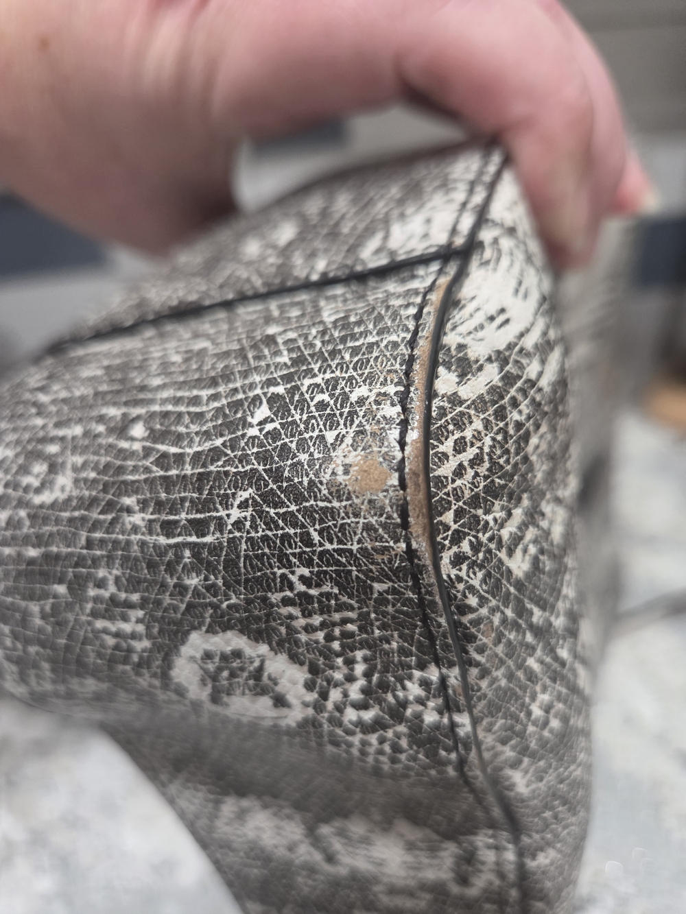 Henri Bendel Black & White Faux Snakeskin-Print Shoulder Bag - Picture 10 of 14